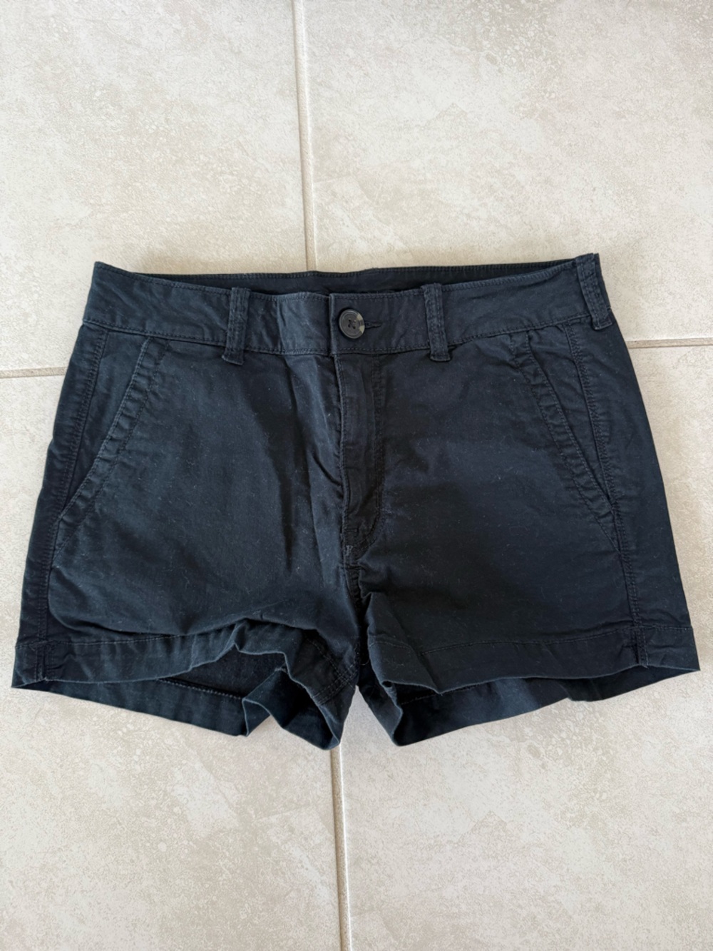 American Eagle Outfitters Navy Blue Women's Chino Shorts